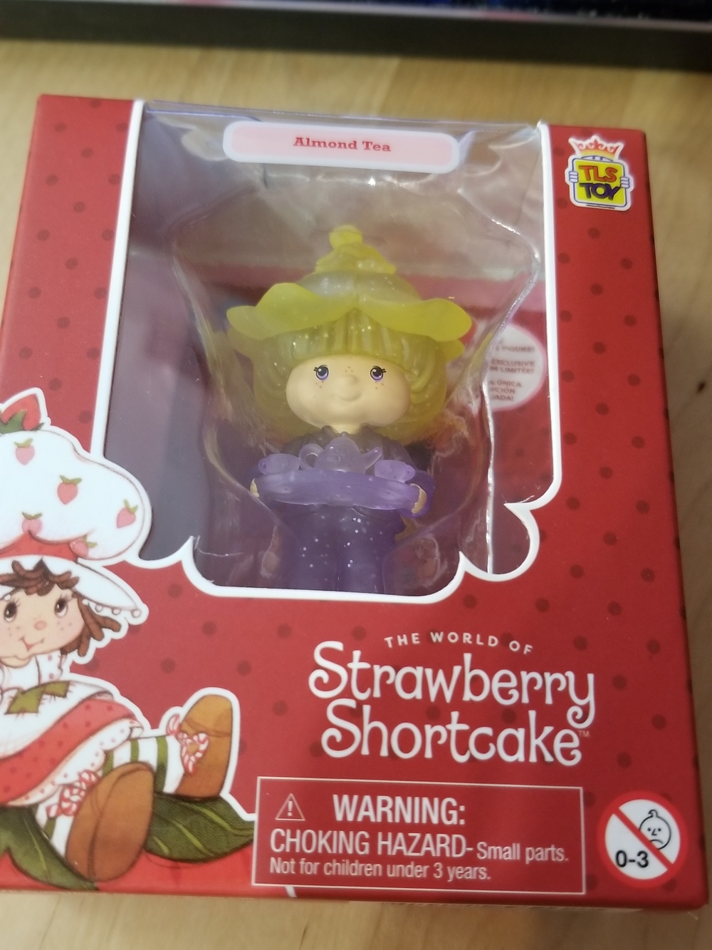Strawberry Shortcake Almond Tea Cheebee Mini Figure - Clear Chase Version